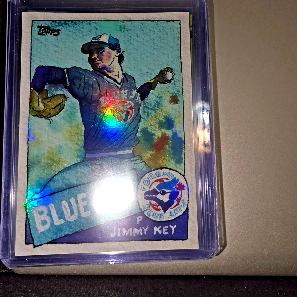 SHOEBOX TREASURES FOIL 2025 "1985 TOPPS #193" #64 JIMMY KEY 10/25- TORONTO Foto 3 de 3