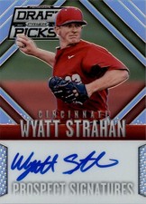 2014 Panini Prizm Perennial DP Prospect Signatures Prizms #38 Wyatt Strahan Auto