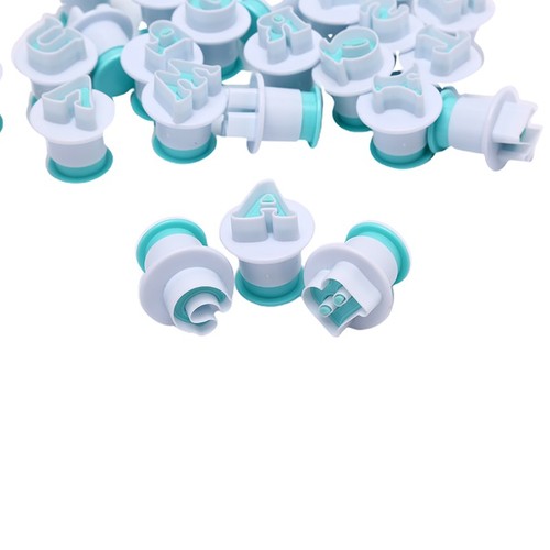Cupcake Mold Cake Decorating Tools Alphabet Number Cookie Cutter Stamp Impress. - Picture 9 of 15