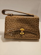 Vintage Faux Alligator Hand Bag.