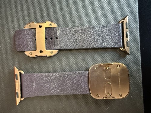 Original Genuine Apple Watch classic buckle Leather band 40mm 38MM Aubergine - Zdjęcie 3 z 3