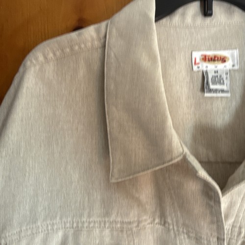 Vintage Women’s Talbots Beige Linen Blend Button Up Jacket - Picture 2 of 9
