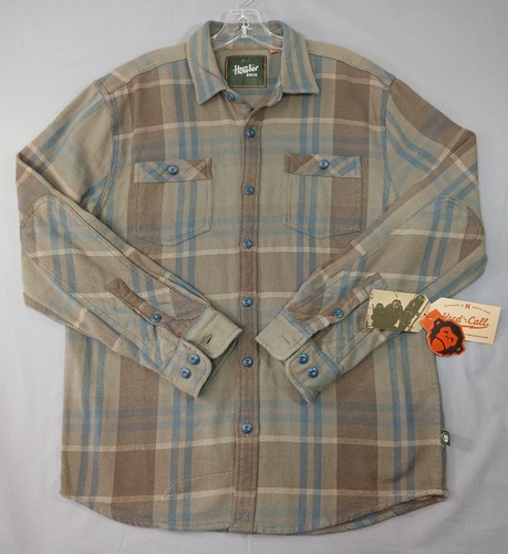 ¡Nuevo con etiquetas! Camisa de franela manga larga abotonada Howler Brothers para hombre mediana - Imagen 4 de 7