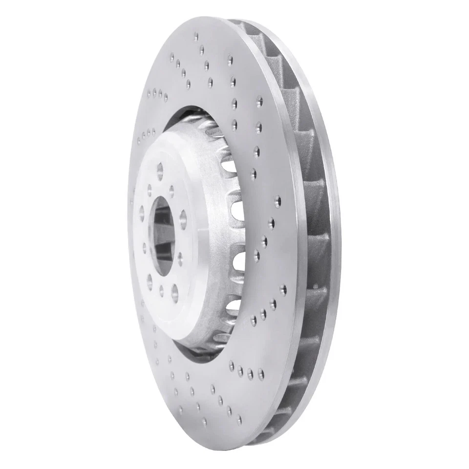 For BMW M6 Gran Coupe 14-19 Brake Rotor Carbon GEOMET Drilled 1-Piece Front Foto 3 de 4