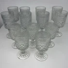 13 Vintage Wexford Water Wine Goblets Clear Glass Anchor Hocking 5x5⅛” + 8x6⅝”