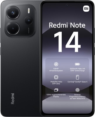XIAOMI Redmi Note 14 128 GB Midnight Black Dual SIM