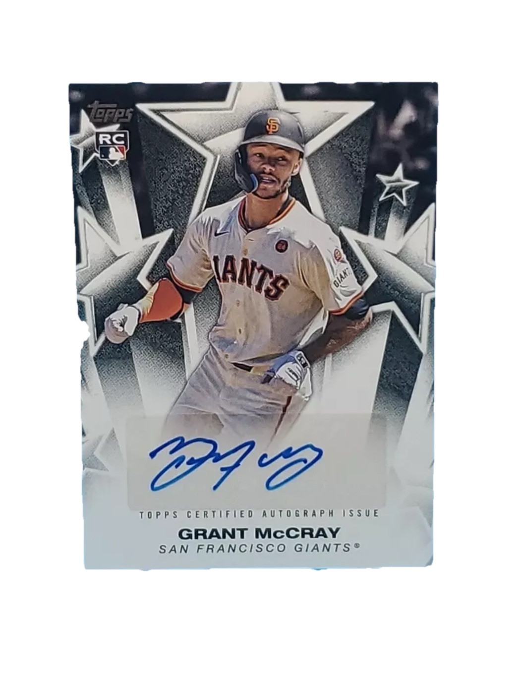 2025 Topps Series 1 Grant McCray RC Baseball Stars GOLD AUTO # /50