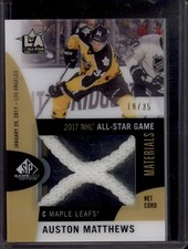 2017-18 SP Game Used Auston Matthews All-Star Game Net Cord SSP /35
