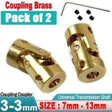 2pcs 3x3.0mm Brass Universal Joint Coupling Coupler RC Car Boat