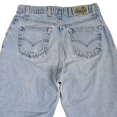 Vintage 90s Levis SilverTab Loose Jeans 32x30 Rare Button Fly