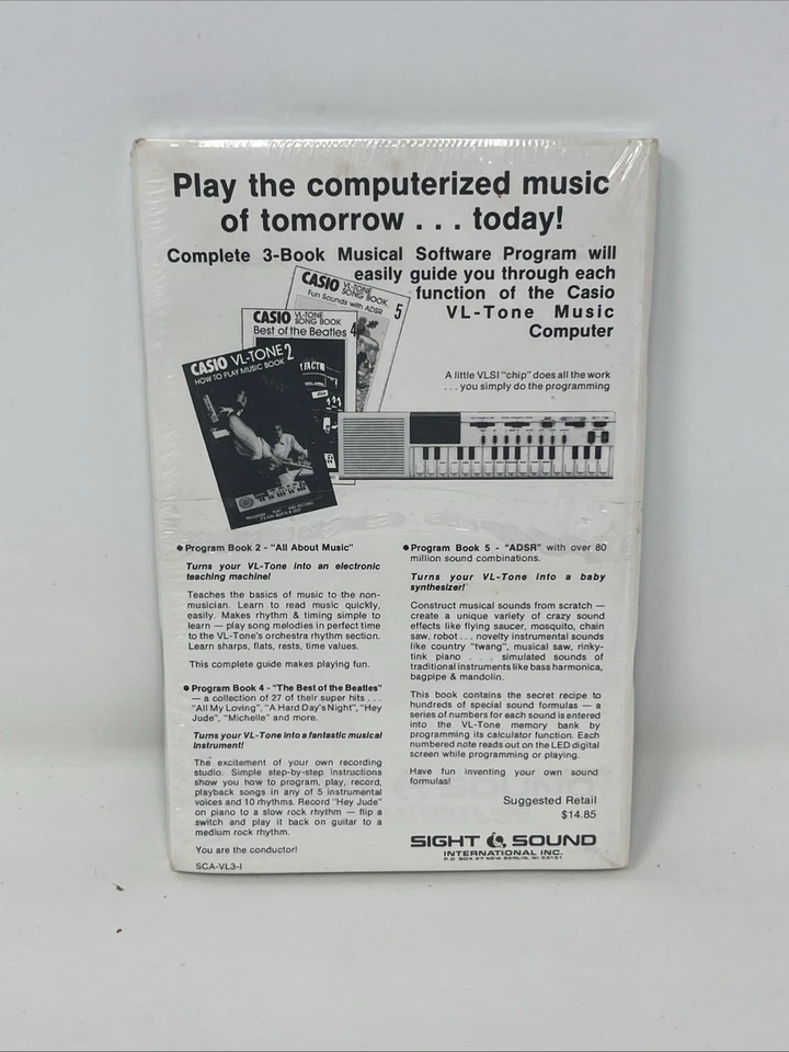 Vintage Casio VL-TONE Song Book Volume 2 And 3 Sealed - Image 3 of 4