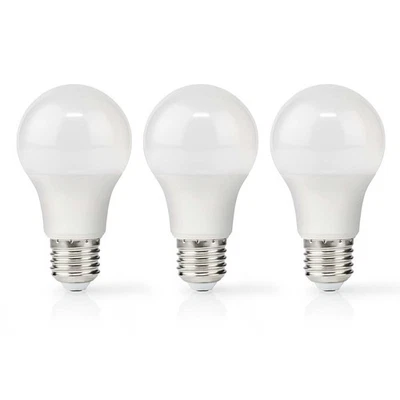 Nedis Lot de 3 Ampoules LED 11 W E27 A60 1055 lm Style Rétro Givré Blanc - Photo 1/3