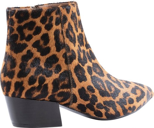 Women's Seychelles $149 Leather/Pony Hair Leopard Ankle Boots Size 6M NEW IN BOX - Picture 4 of 6