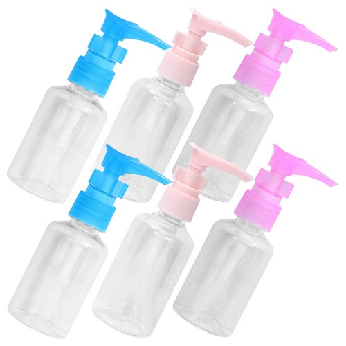 6 Pcs Lotion Bottle Travel Shampoo Dispensing Bottles Refillable with Pump