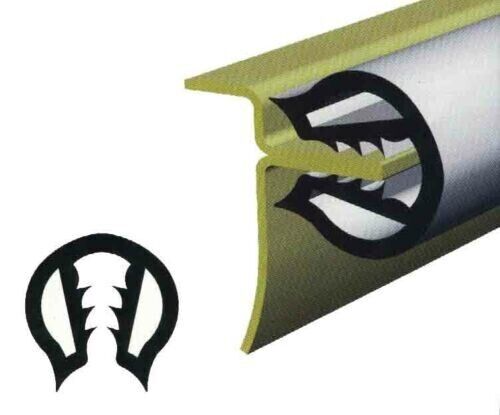 10 Metres 30mm Black Gunwale Rubber - Gunnel Gunwhale Push On PVC 10M Aus Made - Picture 4 of 4