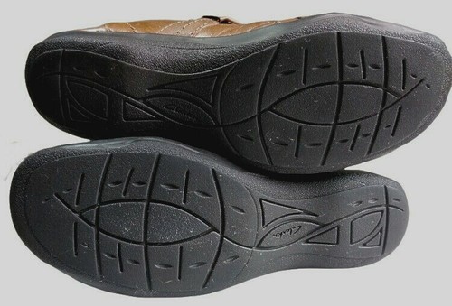 Womens Clarks Artisan Shoes Kessa Agnes 5M Tan Leather Mary Janes 66512 - Picture 5 of 7