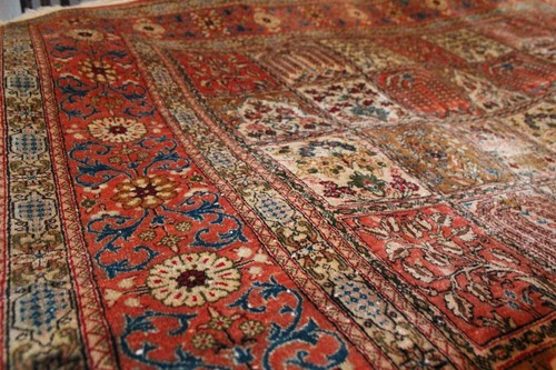 Perser Teppich Ghom Seide Signiert Seidenteppich 205 x 135 Top Orientteppich - Bild 20 von 21