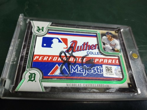 2018 Topps Museum Collection Nicholas Castellanos Detroit Tigers Laundry Tag#1/1 - Picture 5 of 6