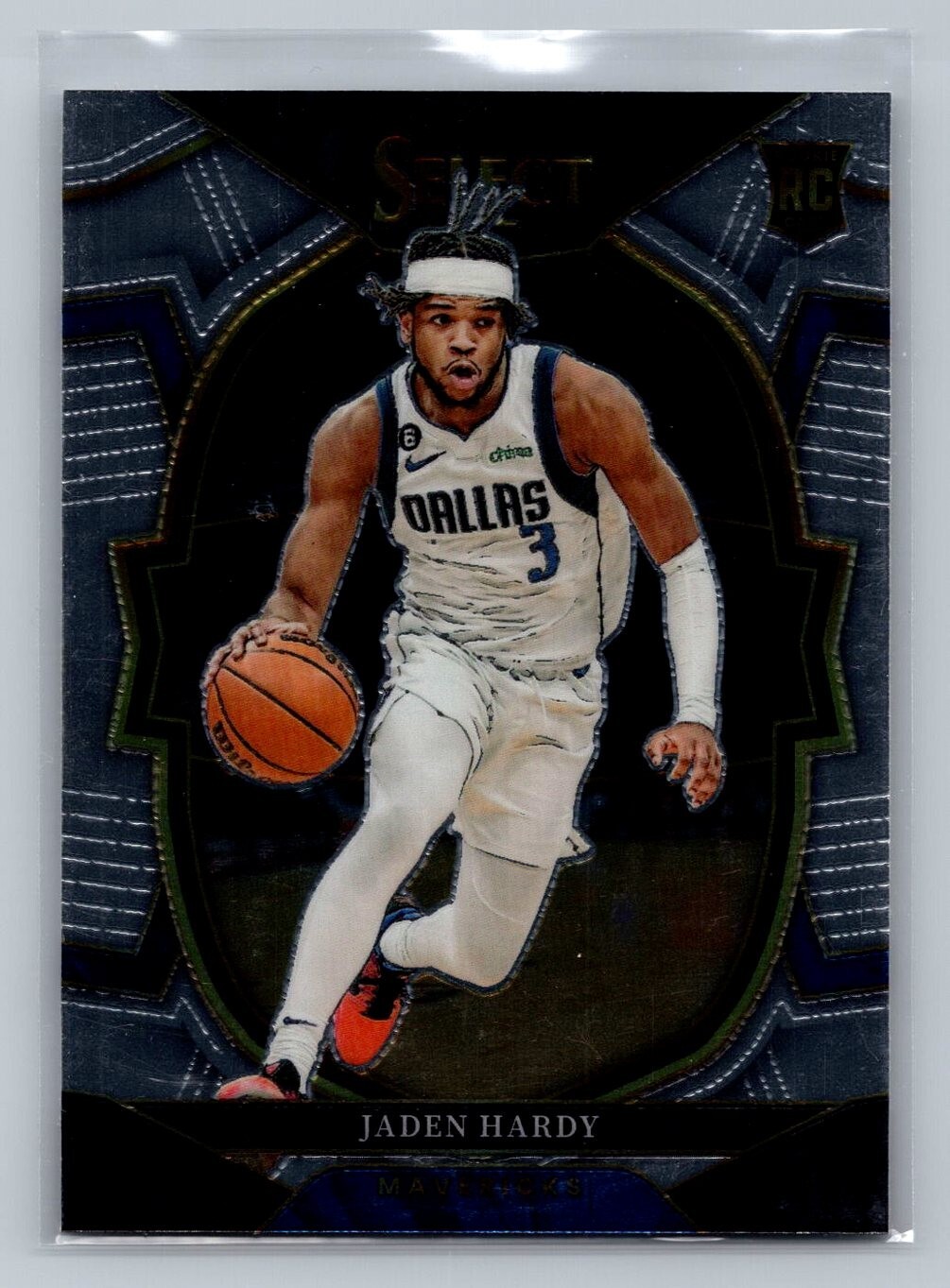 Jaden Hardy 2022-23 Panini Select Basketball Concourse #80 Rookie Mavs
