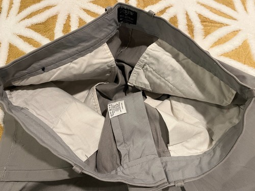 J.Crew Factory🔴Men size 34x30 The Sutton Gray Chino Pants🔴Regular Fit - Picture 5 of 6