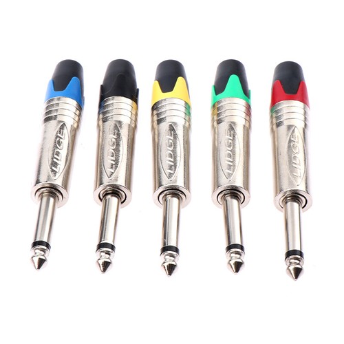 6.35 Mm Audio Plug Mute Plug Connector Jack Mono Assembly Microphone Conector - Picture 8 of 17