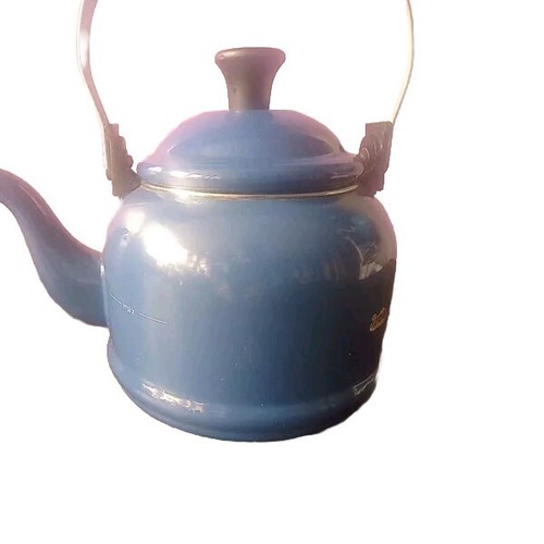 Le Creuset Kattel Teapot Bleu Used With A Bit Rust Read Discription - Picture 5 of 15