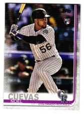 2019  Topps  # 417  Noel Cuevas Colorado Rockies