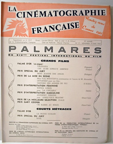 rare "LES RDV de Cannes 1961 " - N° 1 du 3/05/1961 au 17 du 19/05/61 - Picture 15 of 15