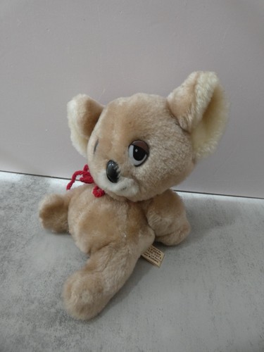 Vintage California Stofftiere Koala Plüschtier liegend liegend niedliche große Augen 7 Zoll - Bild 2 von 13