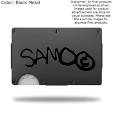 Custom SAMO Laser Engraved Wallet - Pick A Wallet Color