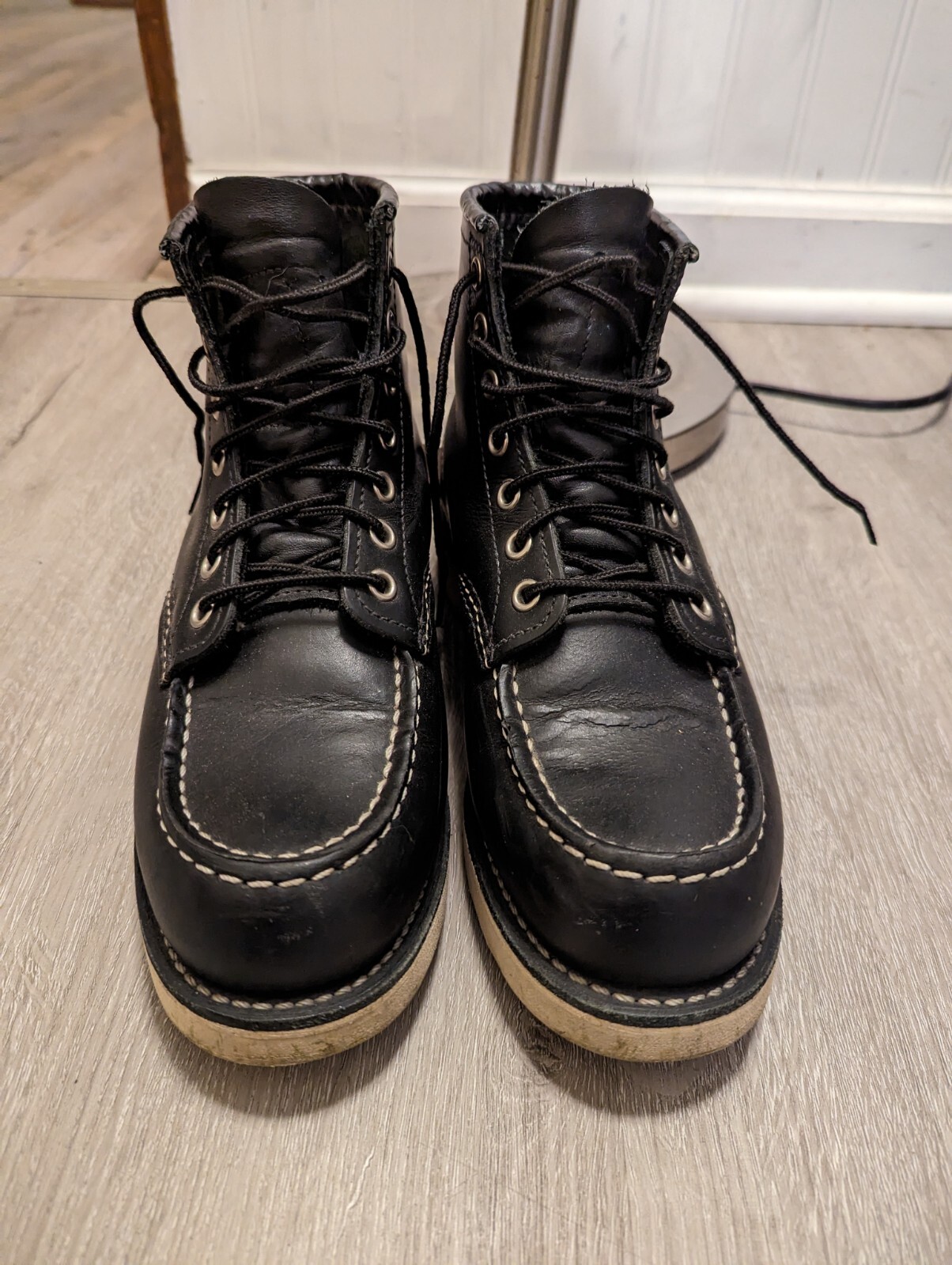 Red Wing Heritage Moc Toe 8130 Men's Size 5.5E Black Leather