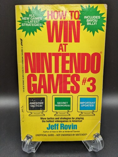 Vintage 1990 How to Win at Nintendo Games Jeff Rovin Paperback Good Condition - Imagen 1 de 5