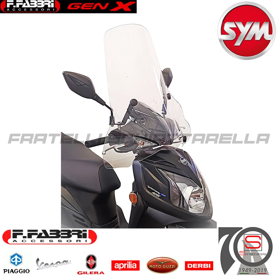 Parabrezza Paravento Con Attacchi Fabbri SYM SYMPHONY SR 125 E5+ (2025) 3635A - Immagine 2 di 3