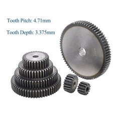 1.5 Module 12 - 60 Teeth Flat Spur Gear Pinion Spur Transmission Thickness 15 mm