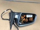 2008 AUDI A6 C6 FRONT LEFT DRIVER DOOR REAR VIEW DISTANCE MIRROR SILVER OEM+