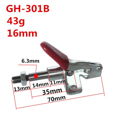 90Kg Holding Capacity Toggle Clamp GH-301- Quick Horizontal Clamp Release Tools - Picture 7 of 20