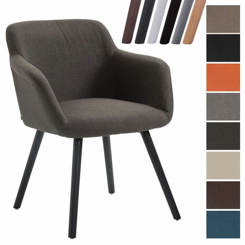 Sedia Pranzo Debbie Tessuto Poltroncina Design Imbottita con Braccioli  Quercia | eBay