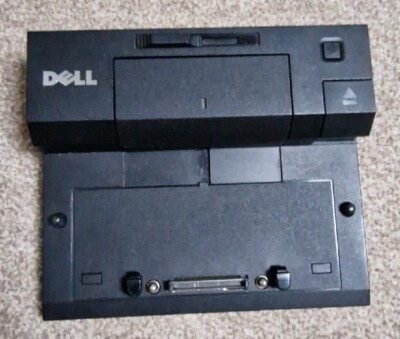 Dell E-Port PR03X 0PW380 N0PW380 DisplayPort DVI VGA Laptop-Dock - KOSTENLOSER Versand
