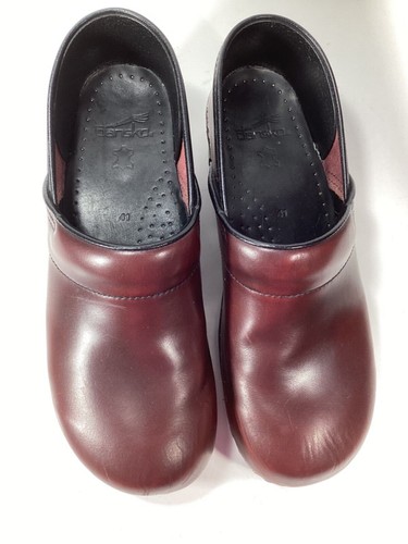 Dansko Women's Professional Burgundy Leather Clogs Size 41 EUR 10.5 - 11 US - Picture 6 of 11