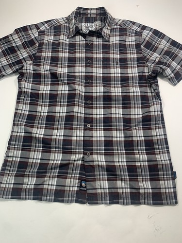 Kuhl Shirt Mens Medium Plaid Short Sleeve Outdoor Button Up