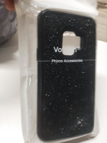For Samsung Galaxy S9 S9+ Rugged Case Shockproof Black Glitter Hybrid Cover - Picture 2 of 6