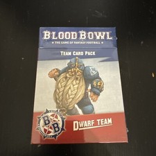 Games Workshop Bloodbowl Dwarf Team Card Pack Cards Deck Set Blood Bowl Sealed