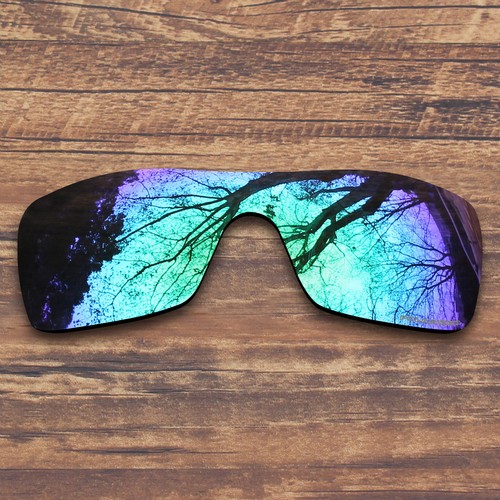 Polarized Polycarbonate Replacement Lenses for-Oakley Batwolf - Green Mirror - Picture 2 of 5