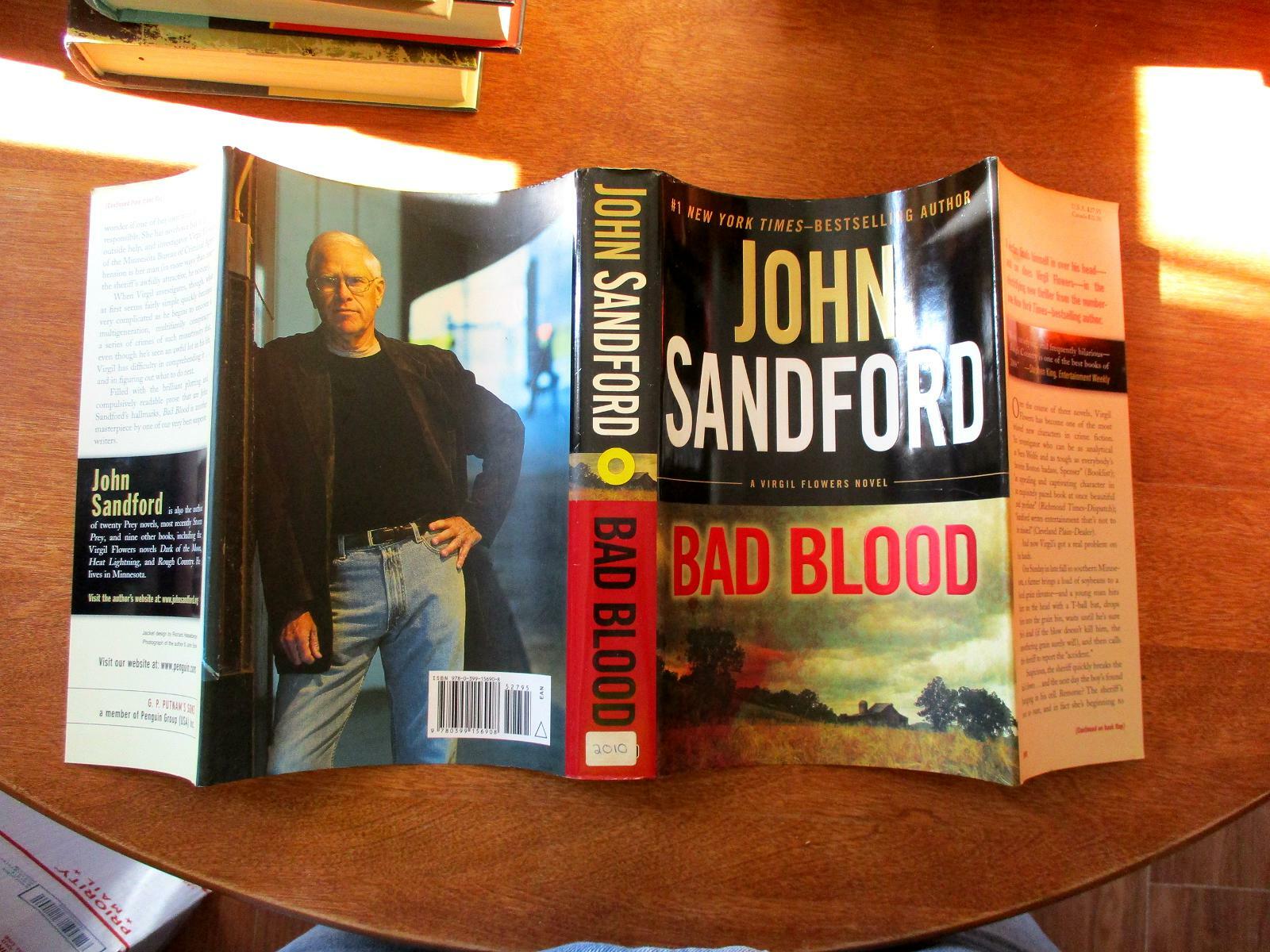 Lot of 3 John Sandford Books Virgil Flowers HB DJ Deadline Bad Blood