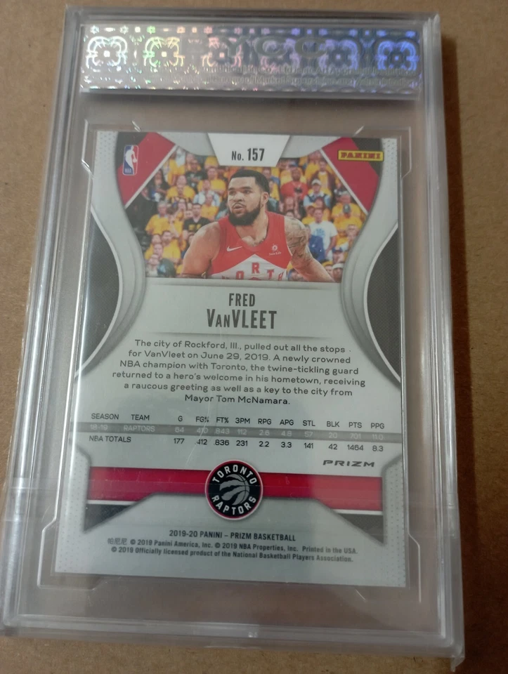 Fred Vanvleet 2019 Panini Prizm Silver Base NBA card (BYCC-10) - Image 4 of 4
