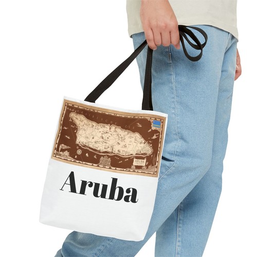 Vintage Map of Aruba from 1946 Tote Bag - Picture 32 of 49