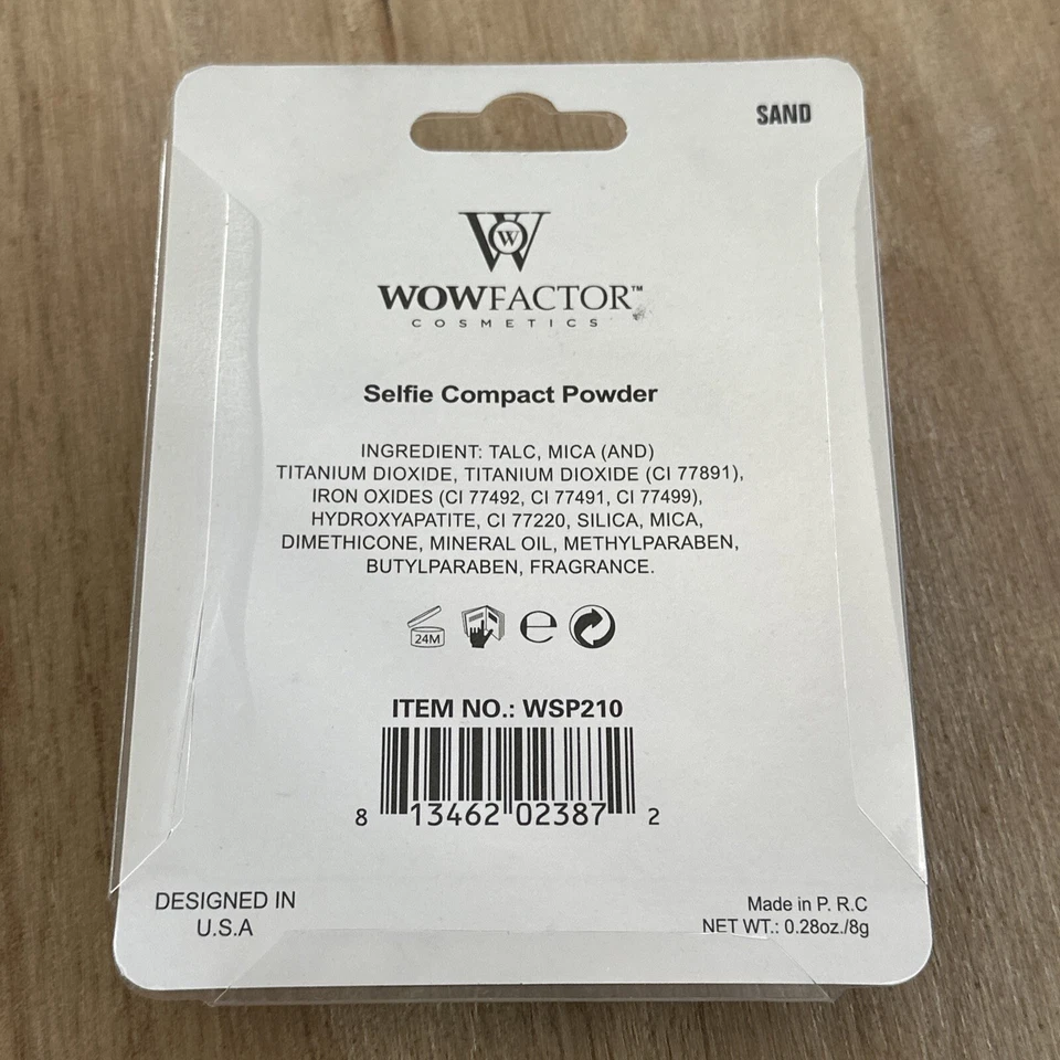 WowFactor Selfie Matte Face Compact Powder Sand Color HTF Cosmetic - Image 2 of 2
