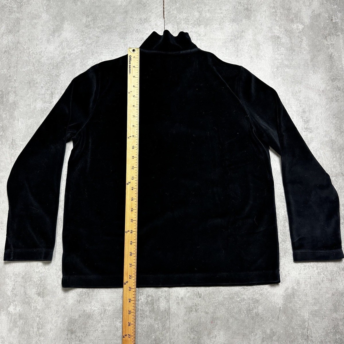 vintage lauren ralph lauren velour 1/4 zip jacket sweatshirt