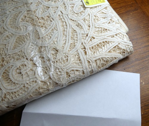 Brand new solid handmade Battenburg lace tablecloth color ivory w 12 napkins 108 - Picture 14 of 15