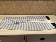 Hanna Andersson Kids Size 8 Blue  White Organic Pajama Pants Sleepwear